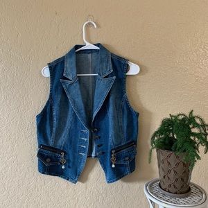 JUST IN | SPUNKY BLUE DENIM VEST | MEDIUM
